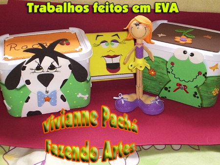 ESTOU CHEGANDO COM NOVIDADES! TRABALHOS FEITOS COM EMBORRACHADO (EVA), CONFIRA ESSAS NOVIDADES NO MEU BLOG: https://gostosurasetravessurasdavivi.blogspot.com